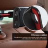 Car Back Seat Headrest Mobile Phone Mount Adjustable Rear Pillow