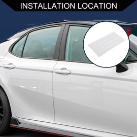 Hihaha Car Side Door Guard/Exterior Door Bumper Protector for Car Vehicle RV Truck Pickup/Anti-scratch Collision Glue / 4 Pcs Clear