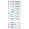 160 Acrylic Mahjong Tiles Rose Red Four-Player Mahjong in Stock