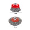 Secwell Angle Grinder Wire Brushes 75/100 mm Metal Brushes with
