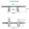 BALAVA 316 Stainless Steel Boat Cleats 6 inch,Boat Dock Cleats,Boat