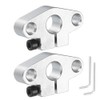 sourcing map 2pcs SHF10 Aluminum Linear Rod Rail Shaft Support