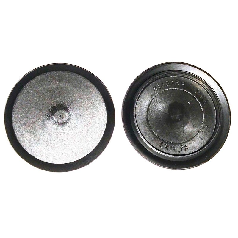 2 1/2" 2.5 inch Flush Mount Black Plastic Body and