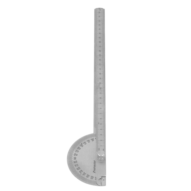 Angle Protractor 0‑180 Degree 2 Arm Finder Stainless Steel Woodworking