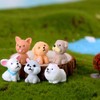 12 Pcs Dog Figures for Kids, Animal Toys Set Cake