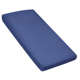 Nap Mat Sheet, 24" x 48" x 4" Fitted Elastic Corners Preschool Day Care Rest Nap Mat Cover, Soft & Breathable Microfiber Baby Sheets for Regalo My Cot Portable Toddler Bed and Joovy Travel Cot, Navy