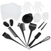 Outanaya 1set Hair Coloring Kit Hair Dye Bowls Brushes Ear