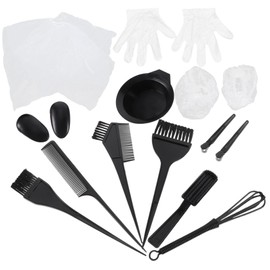 Outanaya 1set Hair Coloring Kit Hair Dye Bowls Brushes Ear Covers and Combs and Professional Results