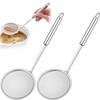 XFLYP 2 Pack Filter Spoon, Strainer Skimmer Spoon, Stainless Steel