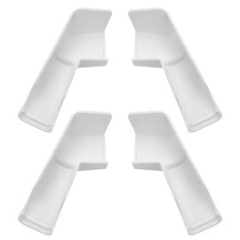 Aetherion RV Gutter Spouts, RV Rain Gutter Downspout with Extensions, Rain Gutter Dwonspout Diverter 2 Right&2 Left Gutters Replacement Spare Parts Accessories White