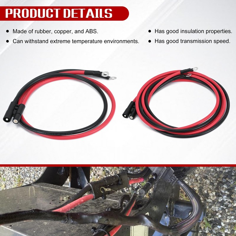 HYD01684 HYD01690 Truck and Plow Side Power Ground Cable Fit