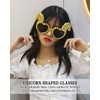 HZAOPZE 1 pcs Kreativer Einhorn-Herzbrille Dumme Lustige Party Lustige Neuheit
