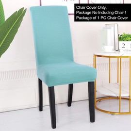 sourcing map High Back Dining Chair Covers, Stretch Removable Washable Bar Stool Slipcovers/Protectors, Spandex Chair Covers for Dining Room Kitchen Party Wedding Decoration Teal