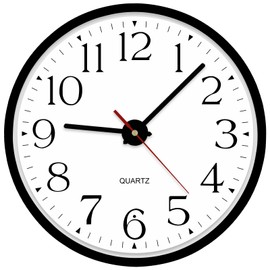 JoFomp Night Light Wall Clocks Battery Operated, 12 Inch Silent LED Light Up Wall Clocks for Living Room Decor, Modern Wall Clock for Bedroom Night Glow, Illuminated Clock with Auto-Dimming/USB Cable