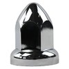 JIUXI ABS Chrome Plastic 33mm Push-on Bullet Flanged Lug Nut