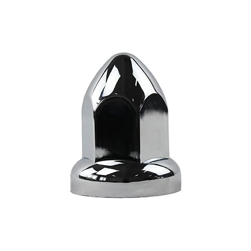 JIUXI ABS Chrome Plastic 33mm Push-on Bullet Flanged Lug Nut
