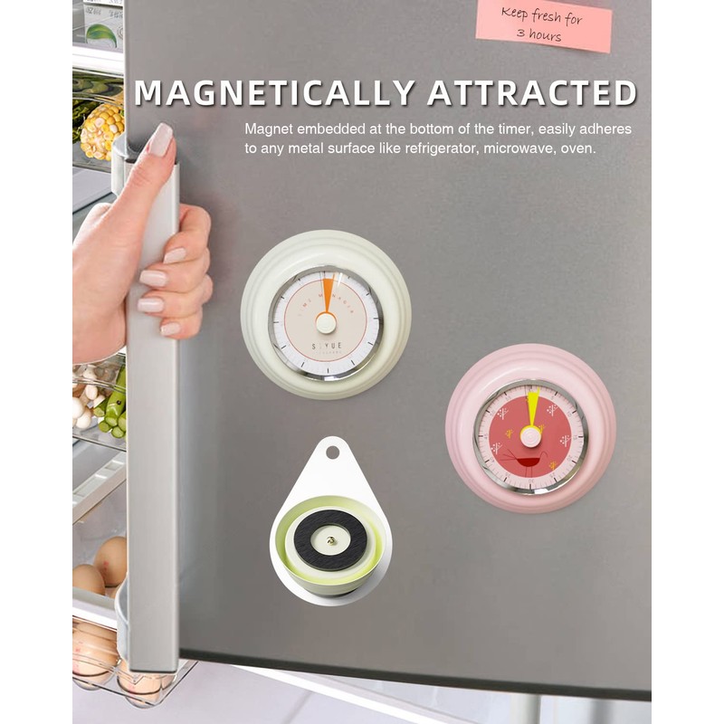 Tiergrade Kitchen Timer, Reminder Timer 360 Degree Rotating Mechanical Timer,