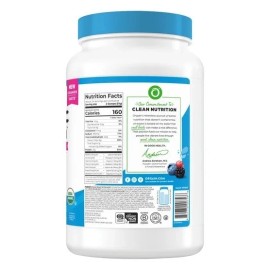 Orgain Organic Plant Based Protein Powder Vanilla Bean w Superfoods 2.7 lbs