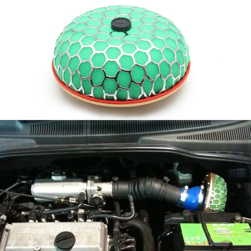 3.15" High Flow Air Intake Mushroom Filter Washable Sponge Honeycomb