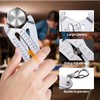 Portable Precise Thread Size Checker Keychain, Bolt Head Size Finder,