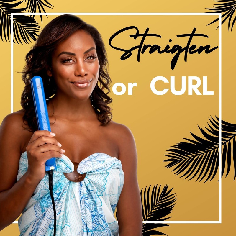 Paul Brown Hawaii Flat Iron| Silky, Smooth Professional-Quality Styles (1.25-inch,