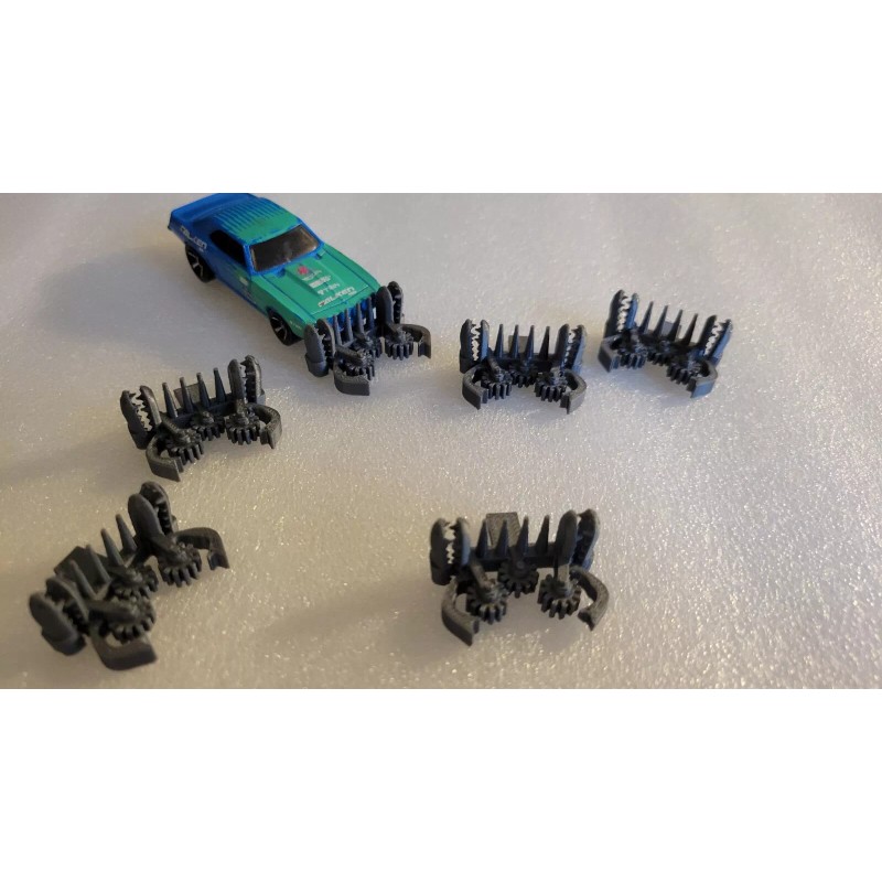 Hot Wheels Gasland, Crazy Saw Blade Rams 1/64 scale 3D