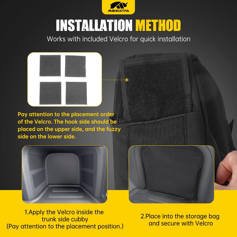 MIKKUPPA Car Trunk Organizer Pocket - Replacement for 2019-2025 Toyota