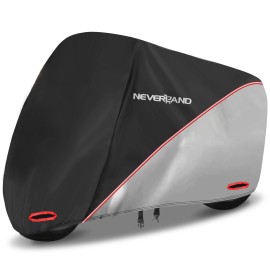 NEVERLAND Motorcycle Cover Universal All Weather Water Resistant Protector Fit up to 86.6"