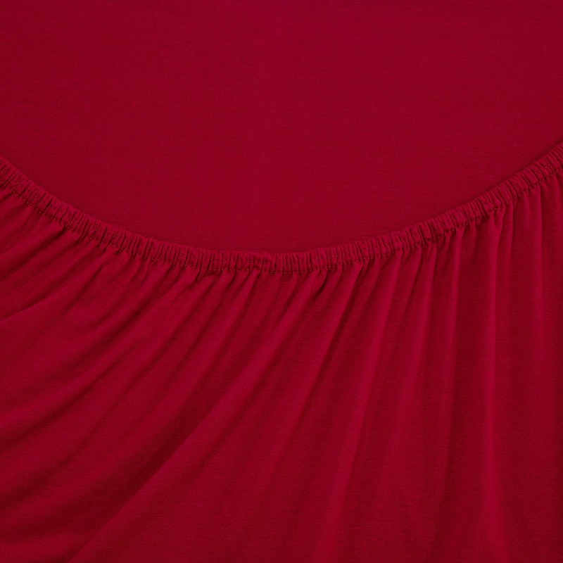 Softex Royal Fitted Sheet (Cherry Red, 160 x 200 cm)