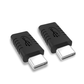 rgzhihuifz USB C Male to USB C Female Adapter, Converter, Support Data Synchronization and Charging, Suitable for Mobile Phones, Computers, Notebook Computers,2-Pack