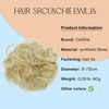 CAISHA Large Hairpiece Scrunchy Instant Updo Curly Messy Bun Platinum