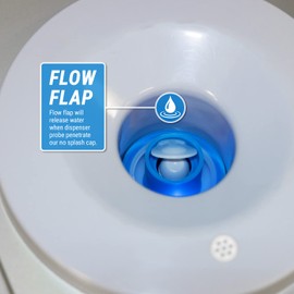 TERA PUMP TRRWC02 REUSABLE NO-SPLASH CAP FOR SCREW TOP OR CROWN TOP BOTTLES AND WATER DISPENSERS WITH PROBES