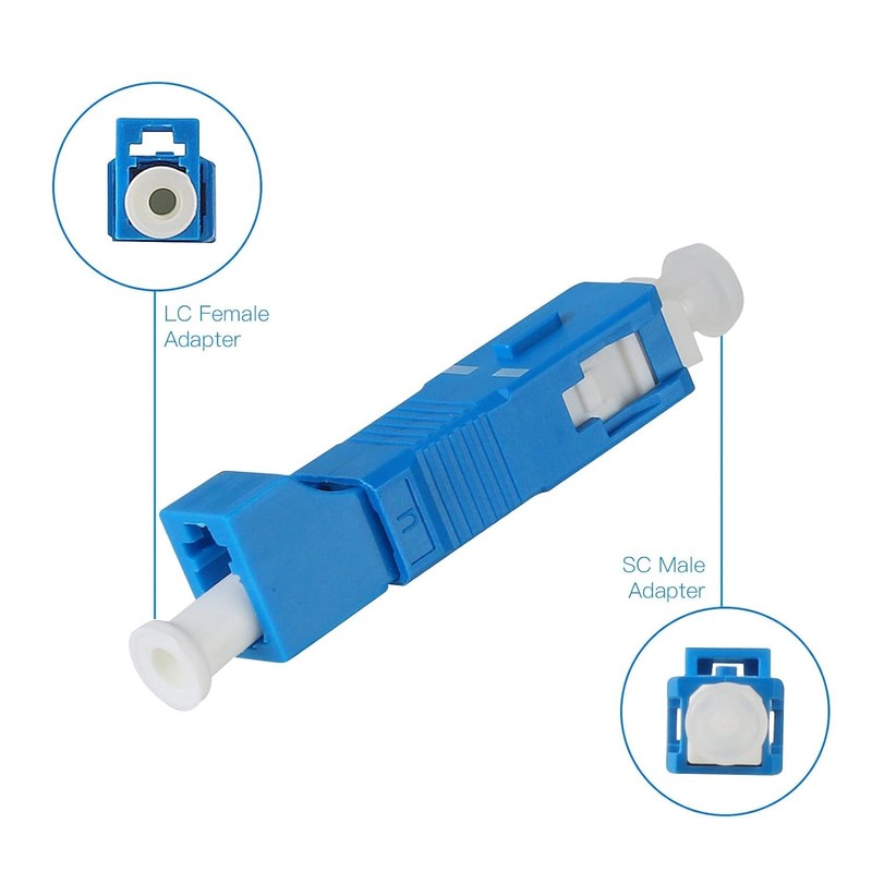 2Pack SC Male to LC Female UPC Adapter Visual Fault