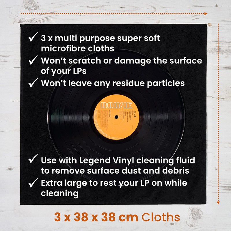 Legend Vinyl Pack of 3 Extra Large Anti-static Vinyl Record