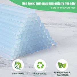 Dweyka Glue Sticks 100 Pieces Diameter 7 mm x 200 mm, Hot Glue for Small Hot Glue Guns 7 mm x Length 200 mm, Transparent, Solvent-Free, Quick Drying