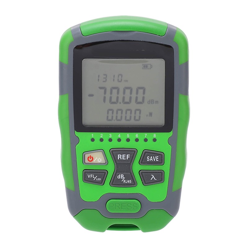 Optical Fiber Power Meter Optic Cable Tester ‑70~+10dbm Digital Display
