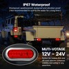 MADCATZ 2 Pcs of 6 Inch Red Oval LED Strobe