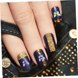 Vaguelly 3 Boxes Butterfly Nail Decorations of Manicure Stickers for DIY Nail Art Lightweight and Portable Craft Supplies