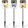 Luces solares de jardín decorativas al aire libre, paquete de