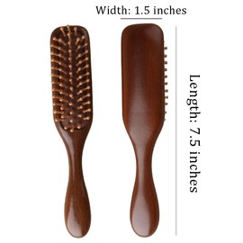 OULIGET Massage Air Cushion Comb,Mini Wooden Scalp Massager,Portable Travel Hairbrush Hair Detangling Brush for Reducing Hair Breakage,Wet Thick Curly Hair Anti Static Detangling Brush,1 Pices