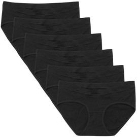 FEELNOW Maternity Underwear, Pregnancy Postpartum Panties, Under Bump Bikinis (US, Alpha, XX-Large, Regular, Regular, Black)