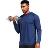 NELEUS Men's Workout Long Sleeve Running Shirts Mesh Fishing Hiking