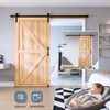 EaseLife 8 FT Sliding Barn Door Track and Handle Hardware