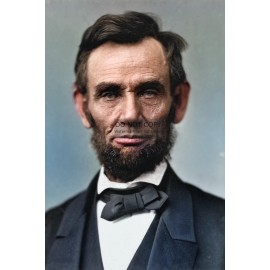 PRESIDENT ABRAHAM LINCOLN COLORIZED PORTRAIT 4X6 PHOTO POSTCARD