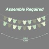Sage Green Gingham Onesie Garland Banner for Gender Neutral Baby