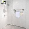 Brushed Nickel Towel Rack Grab Bar Combo, Zepolu Stainless Steel