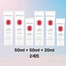 Cellfusionc Laser UV Sunscreen SPF50+ PA++++ 50ml x 2p + 20ml, 2 pieces / 셀퓨전씨 레이저 유브이 썬스크린 SPF50+ PA++++ 50ml x 2p + 20ml, 2개