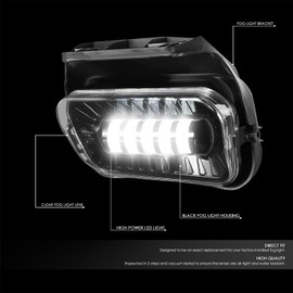 DNA MOTORING FL-ZTL-339-CH Pair of Fog Lights Compatible with 03-07 Silverado 1500 2500HD 3500 / Classic / 02-06 Avalanche