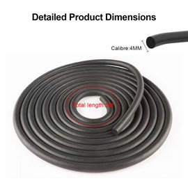 5 Metre Round Cord, Joint Sealing Cord, Diameter 4 mm Diameter Joint Cord, Filling Cord, EPDM Joint Filling Profile, Joint Sealing, Joint Seal for Joint and Gap Concrete Filling