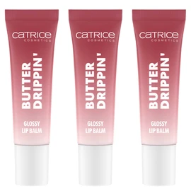 Catrice Butter Drippin' Glossy Lip Balm, No. 030, Purple, Moisturising, Nourishing, Shiny, Vegan, Paraben-Free, Microplastic Particles, Nanoparticles Free, Pack of 3 (3 x 10 ml)